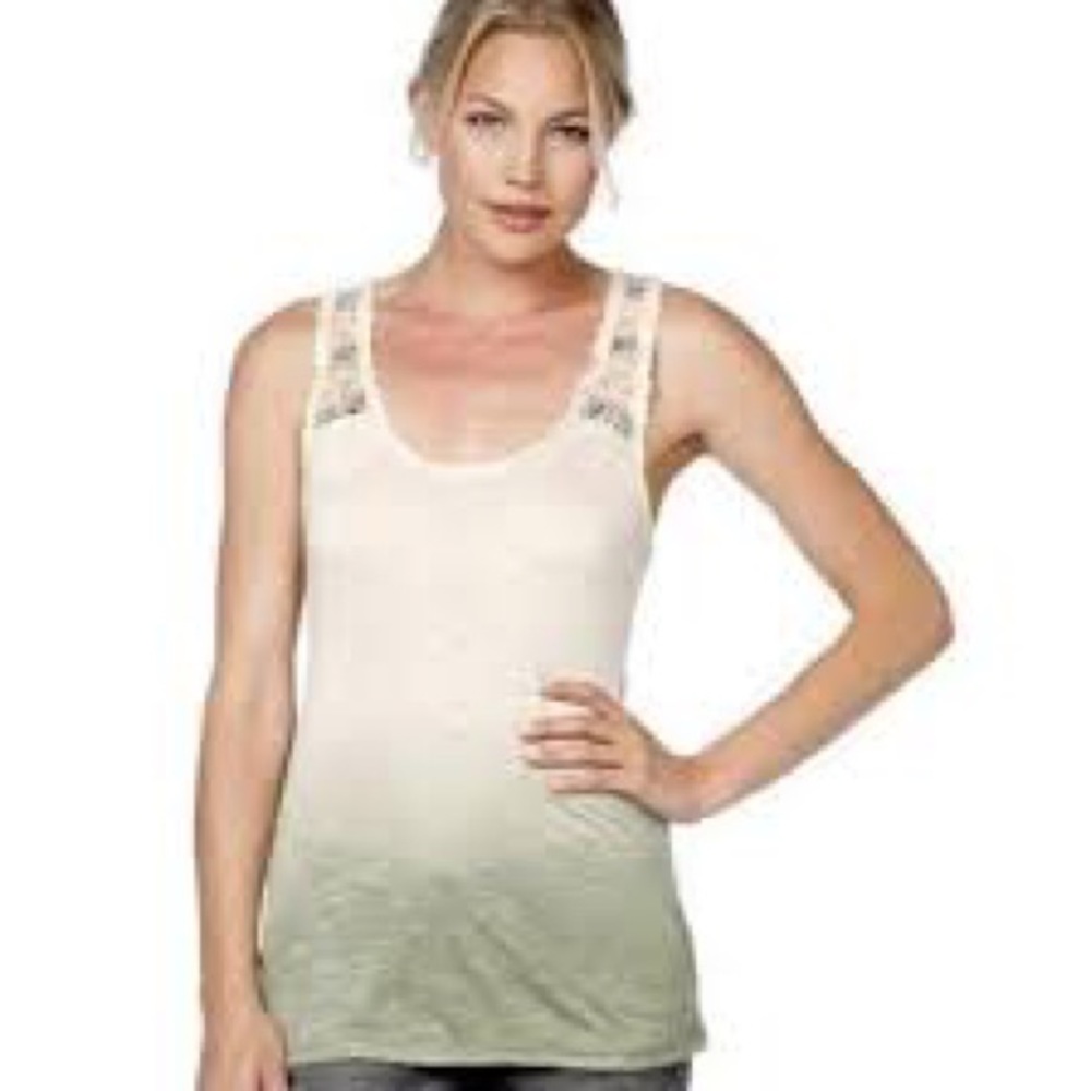 Miss Me embellished dip dye ombré tank